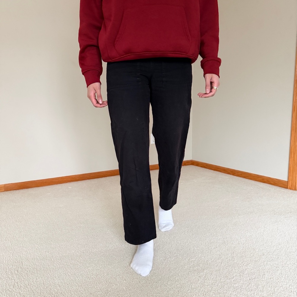 & Other Stories Straight Leg Black Pants